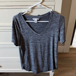 Athleta Gray V-Neck Women's Top